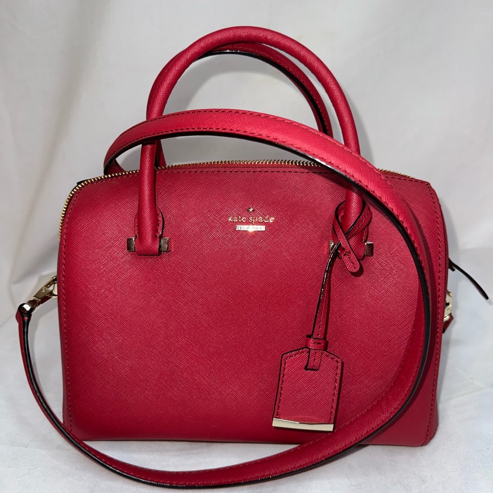 MAKE ME AN OFFER (NO LOW BALLS) Kate Spade Red Leather Satchel
